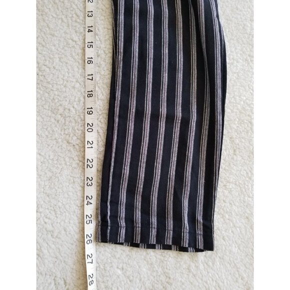 Kut From the Kloth Black Striped Beach Pants Drawstring Lightweight Casual Sz XS - Picture 7 of 13